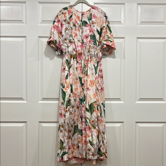 AGUA BY AGUA BENDITA Gesto Jardinera Kaftan in Multi (Size: XS/S) - Picture 1 of 11